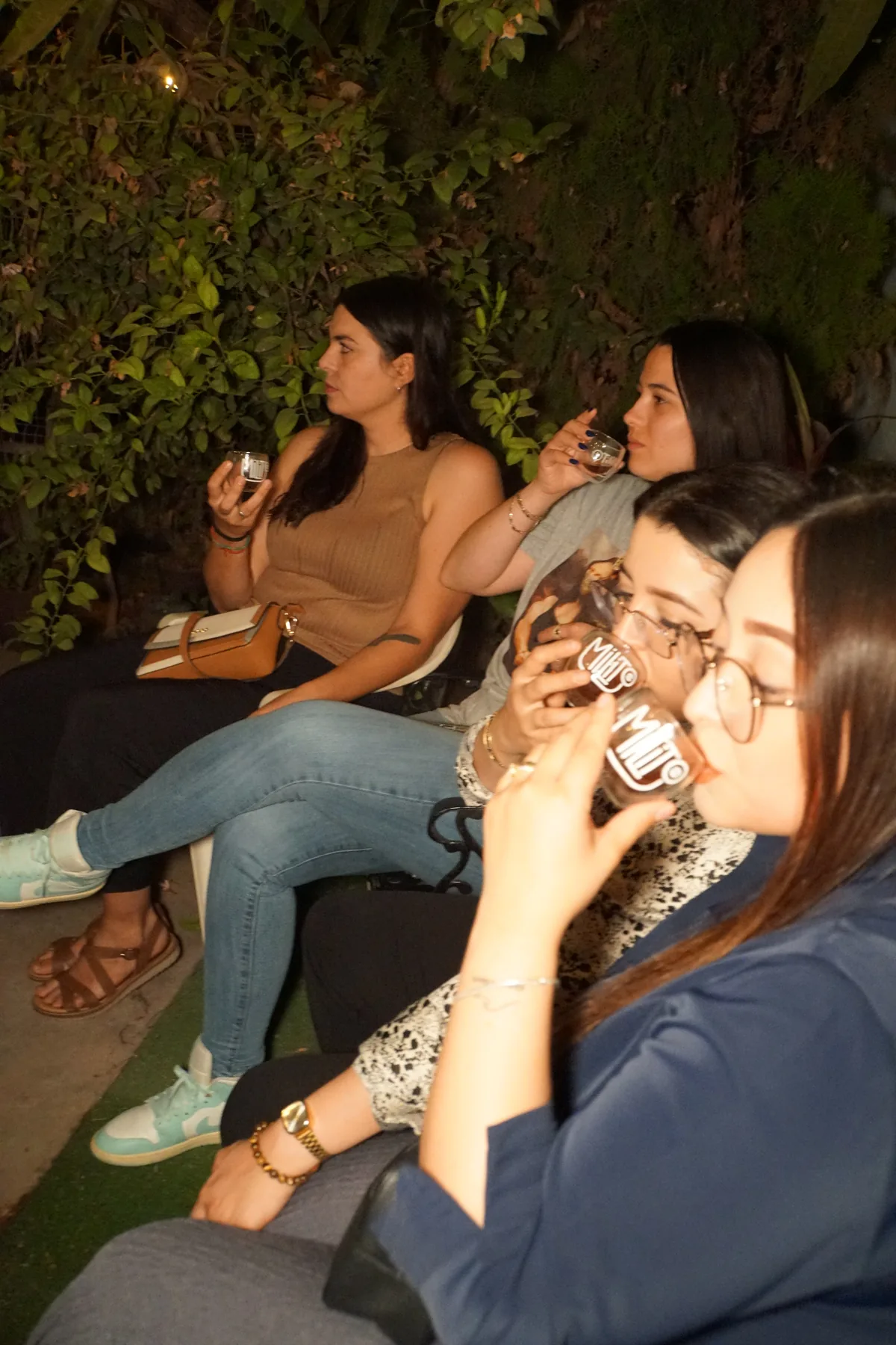 Catando café en una degustación